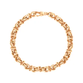 18ct Rose Gold Multi Link Handmade Bracelet