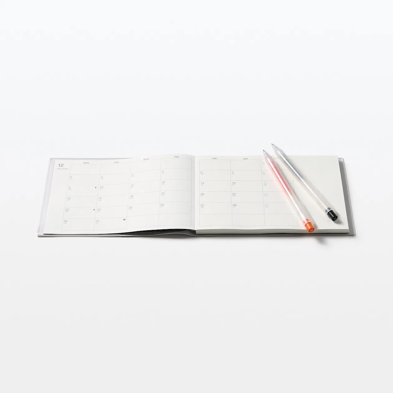 2025 Monthly Planner (Mon to Sun) - White Grey