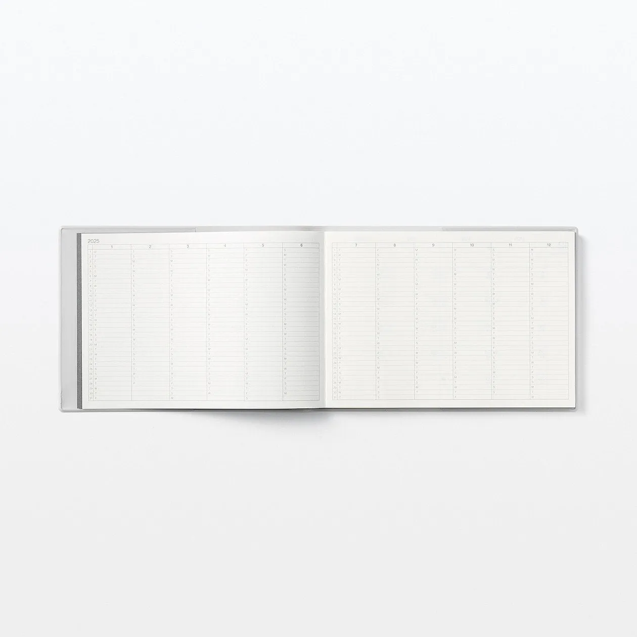 2025 Monthly Planner (Mon to Sun) - White Grey