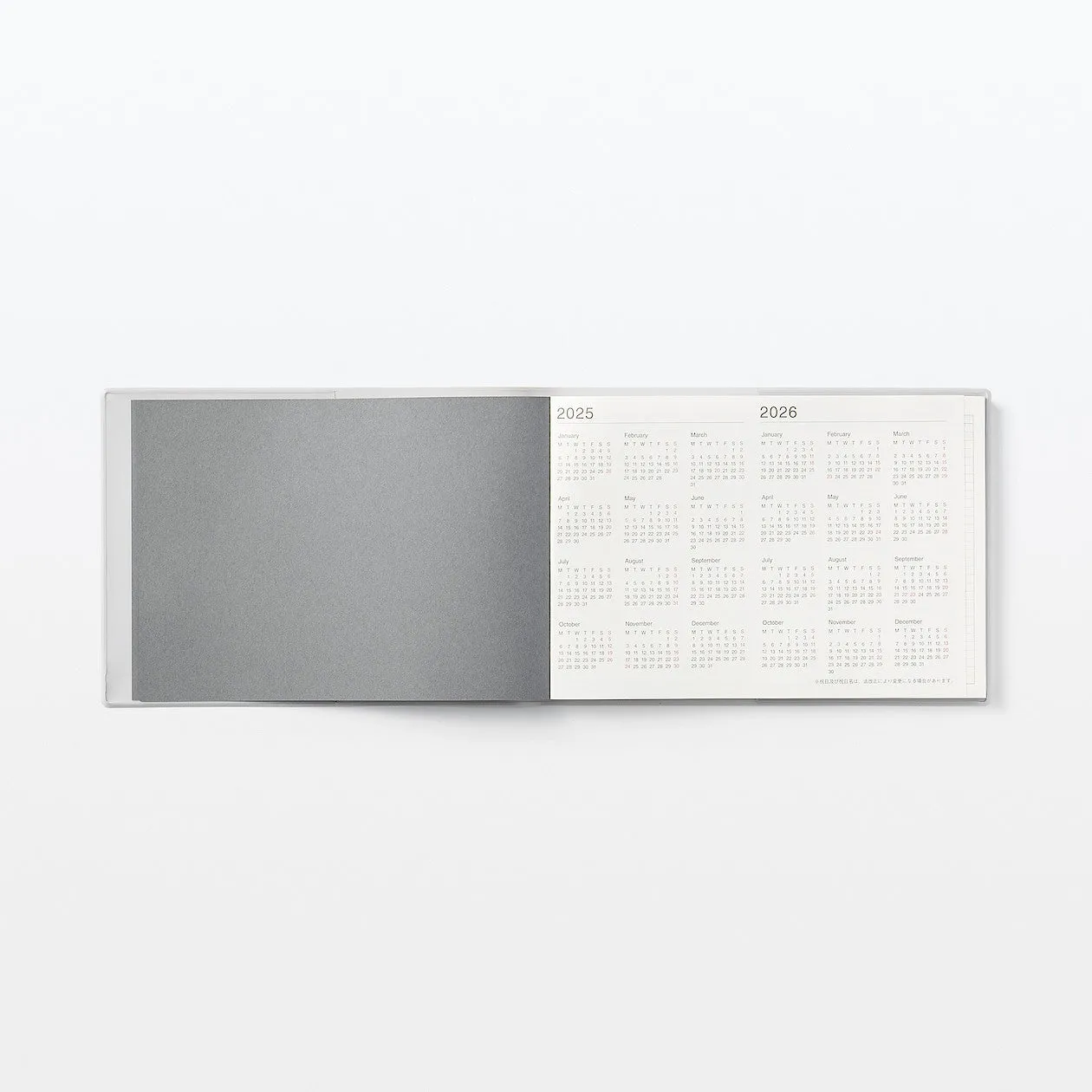 2025 Monthly Planner (Mon to Sun) - White Grey