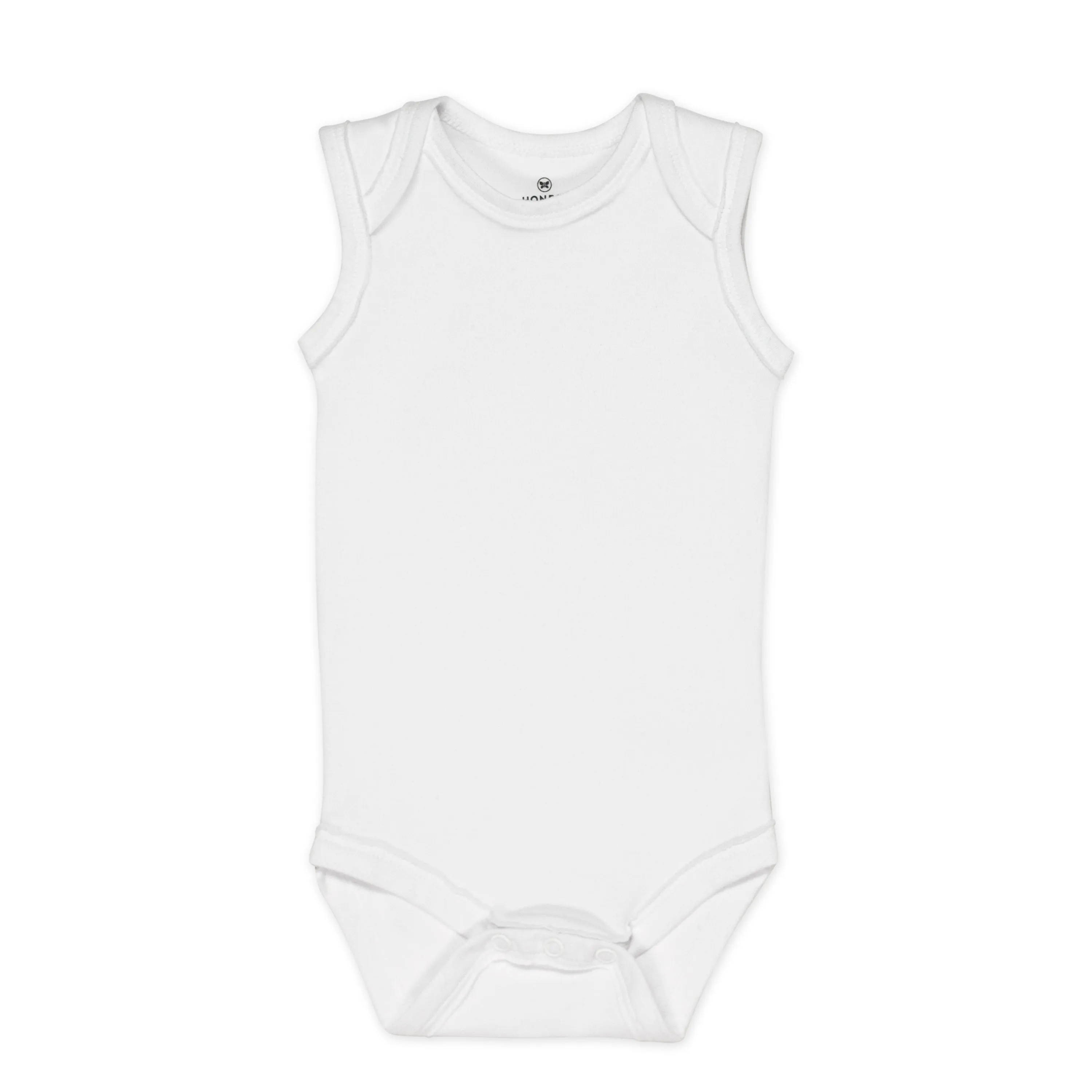 4-Pack Organic Cotton Sleeveless Bodysuits