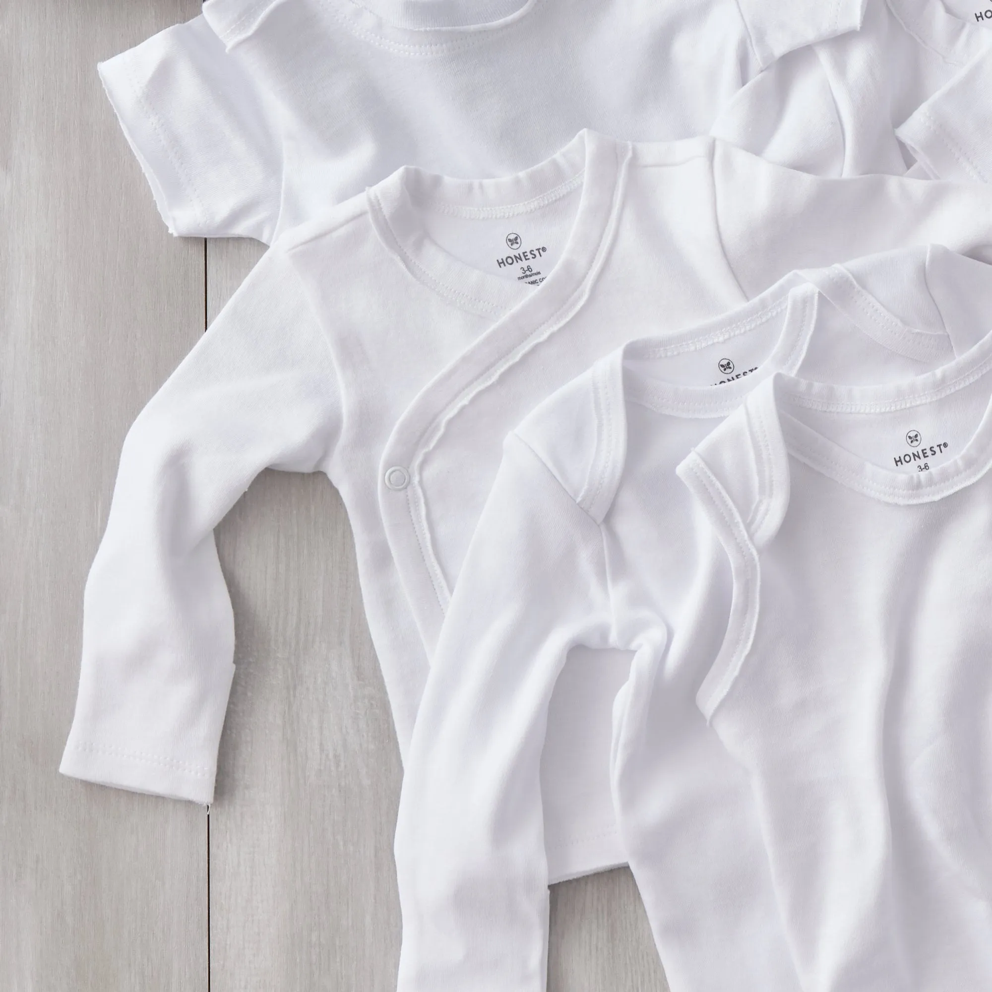 5-Pack Organic Cotton Long Sleeve Bodysuits