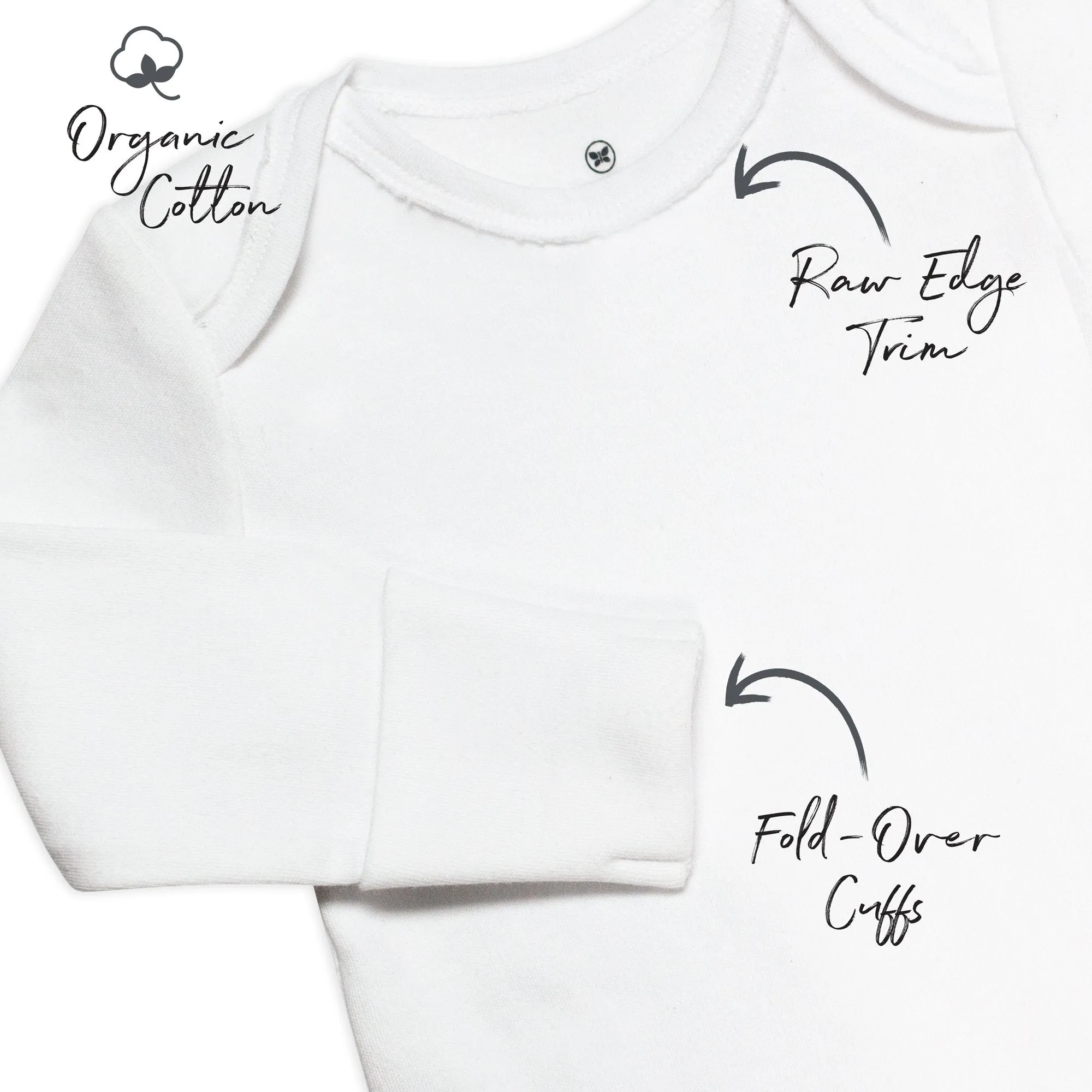 5-Pack Organic Cotton Long Sleeve Bodysuits