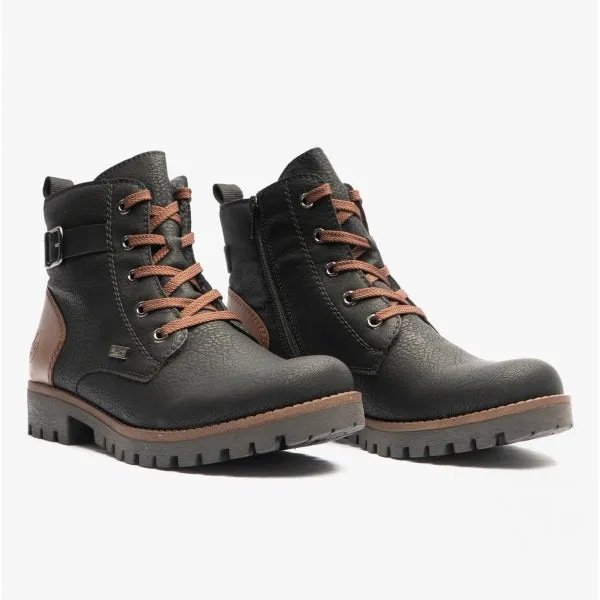 78502-00 Ladies Lace-Up Boots Black