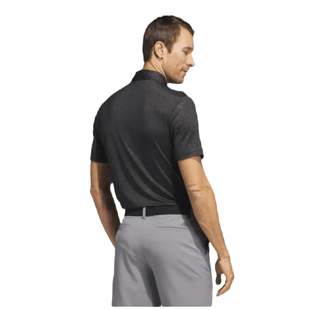 Adidas 2023 Ultimate365 Allover Print Golf Shirt - Black