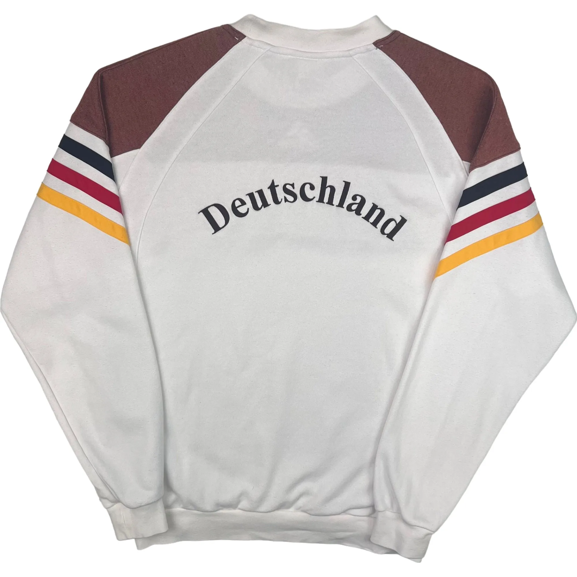 Adidas 90's Germany Deutschland FujiFilm Tri-Colour Sweatshirt White Rare