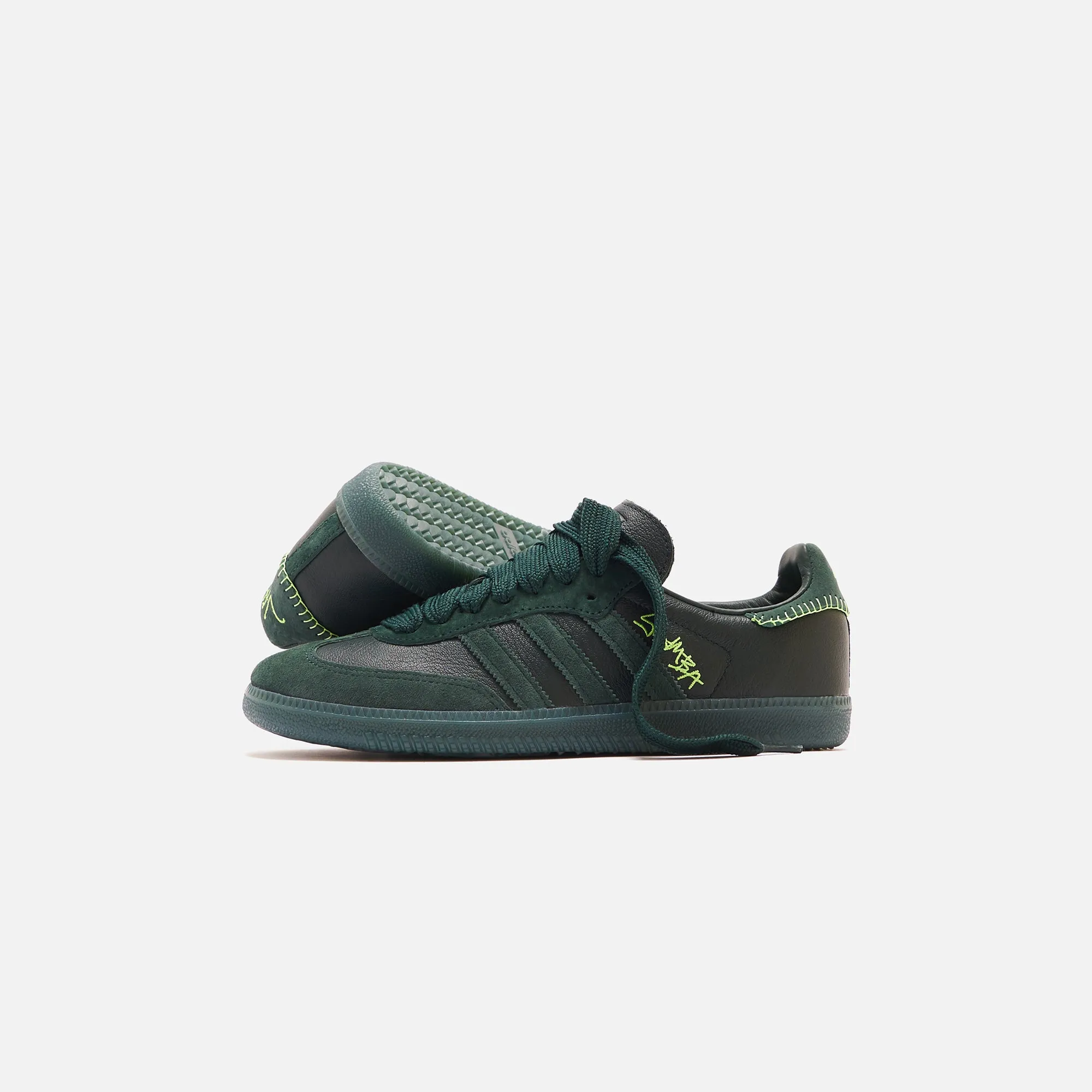 adidas Consortium x Jonah Hill Samba - Green Night / Mineral Green / Ecru Tint