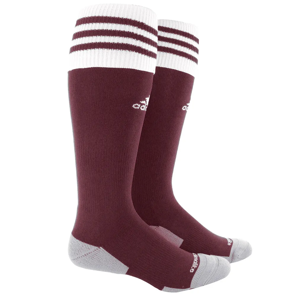 adidas Copa Zone Cushion Socks Maroon/White