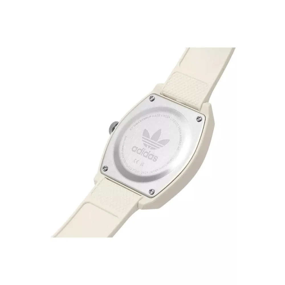 Adidas Originals White Dial Resin Strap Unisex Watch AOST23048