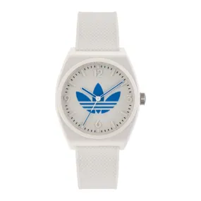 Adidas Originals White Dial Resin Strap Unisex Watch AOST23048