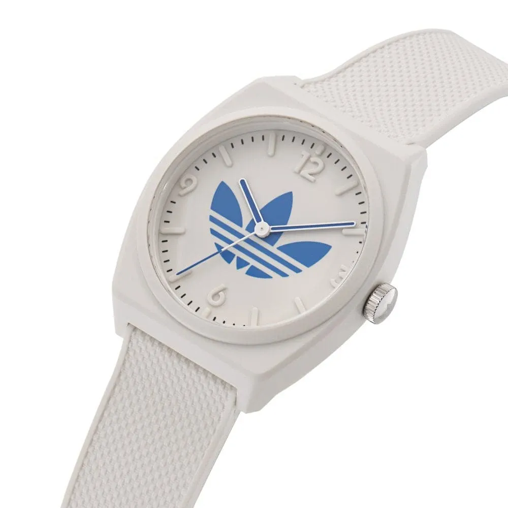 Adidas Originals White Dial Resin Strap Unisex Watch AOST23048