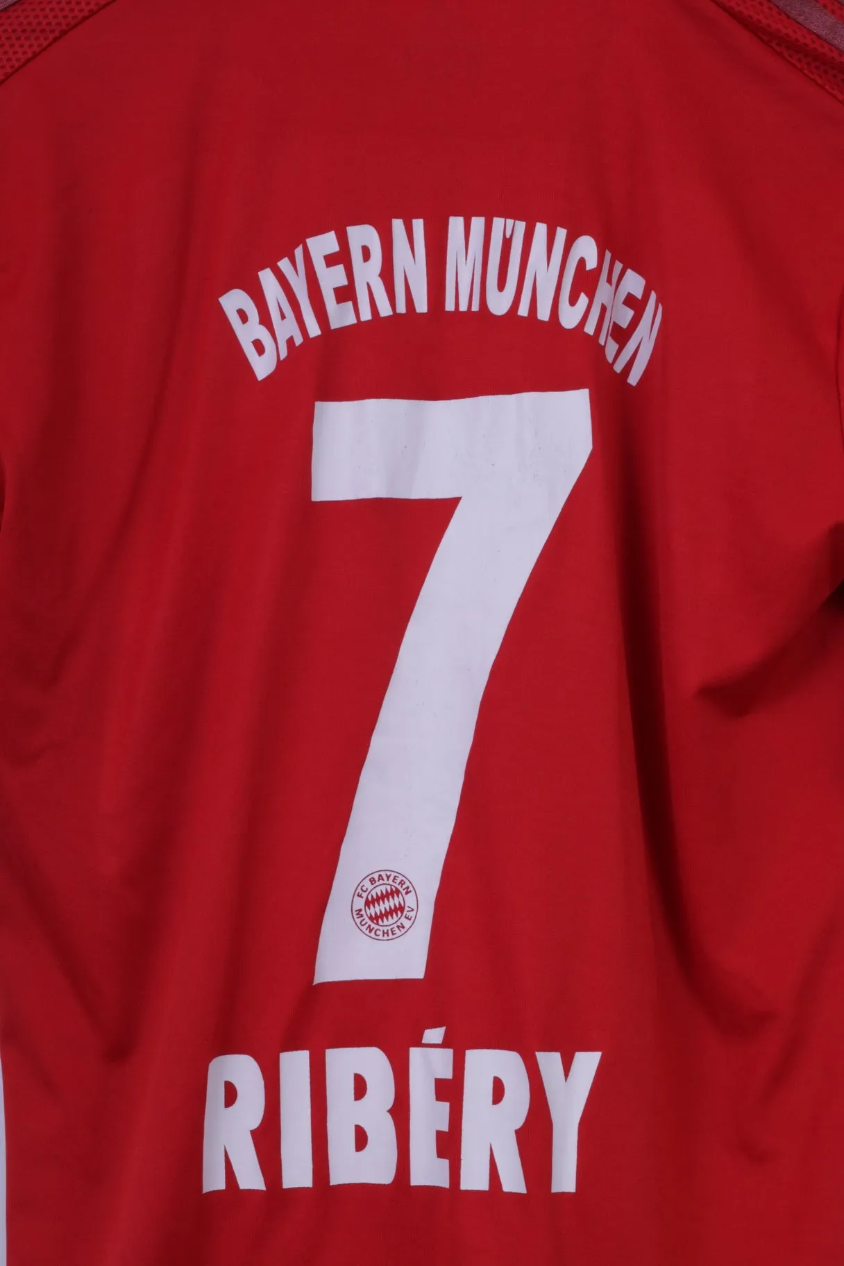 Adidas Womens 10 M Shirt red Bayern Munchen Football #7 Ribery Jersey Top