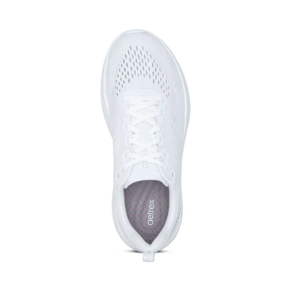 Aetrex Women's Danika Arch Support Sneaker White