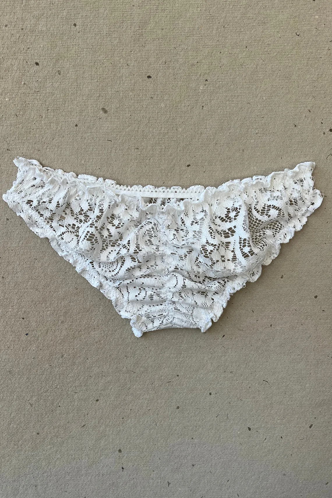 Anaphora Bloomer Panty in Upcycled Vintage Crochet Lace