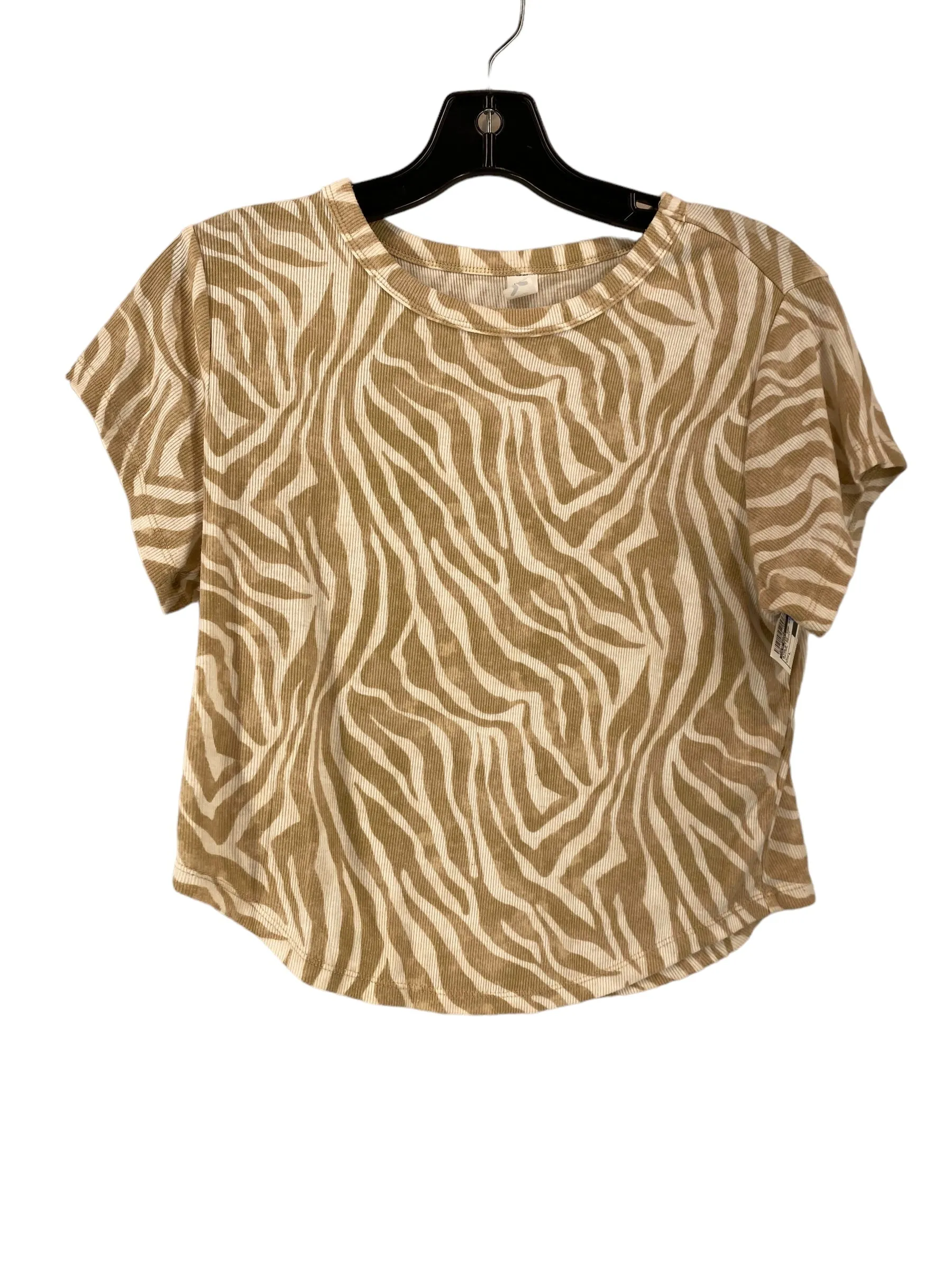 Animal Print Athletic Top Short Sleeve Old Navy, Size L