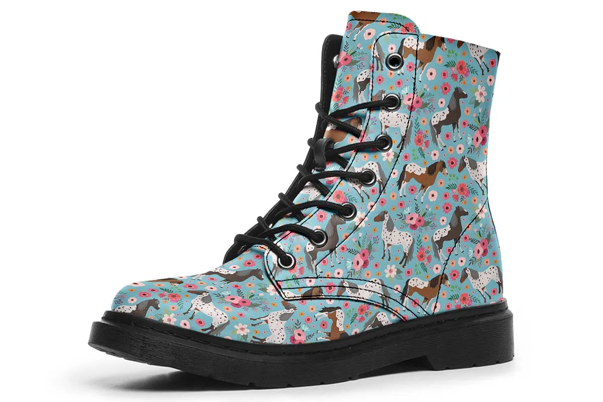 Appaloosa Horse Flower Boots