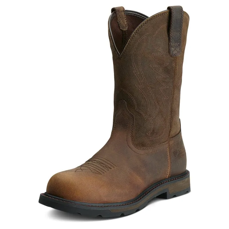 Ariat Men's Brown Groundbreaker Steel Toe Work Boots 10014241