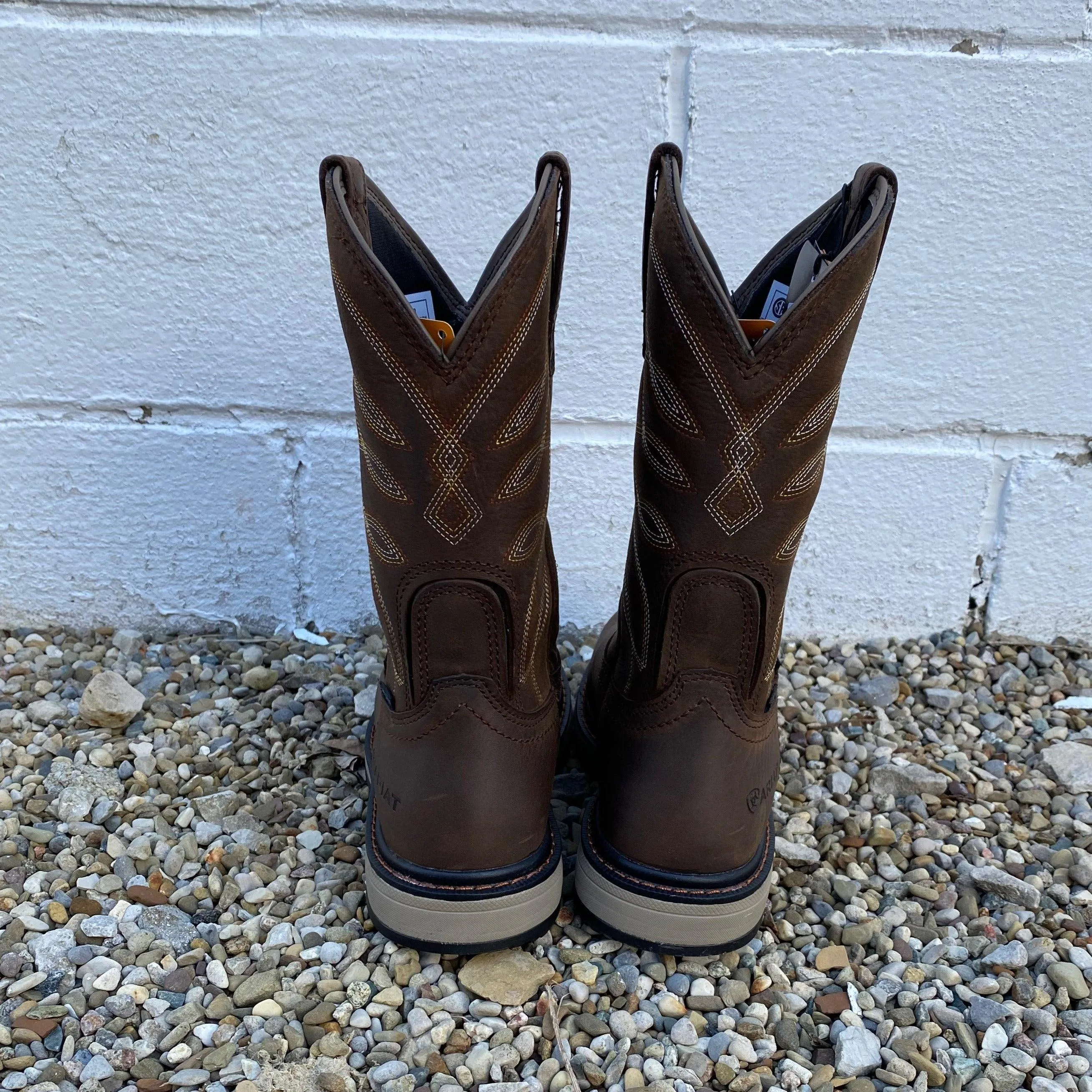 Ariat Women's Riveter CSA Waterproof Dark Brown Composite Toe Work Boot 10035774