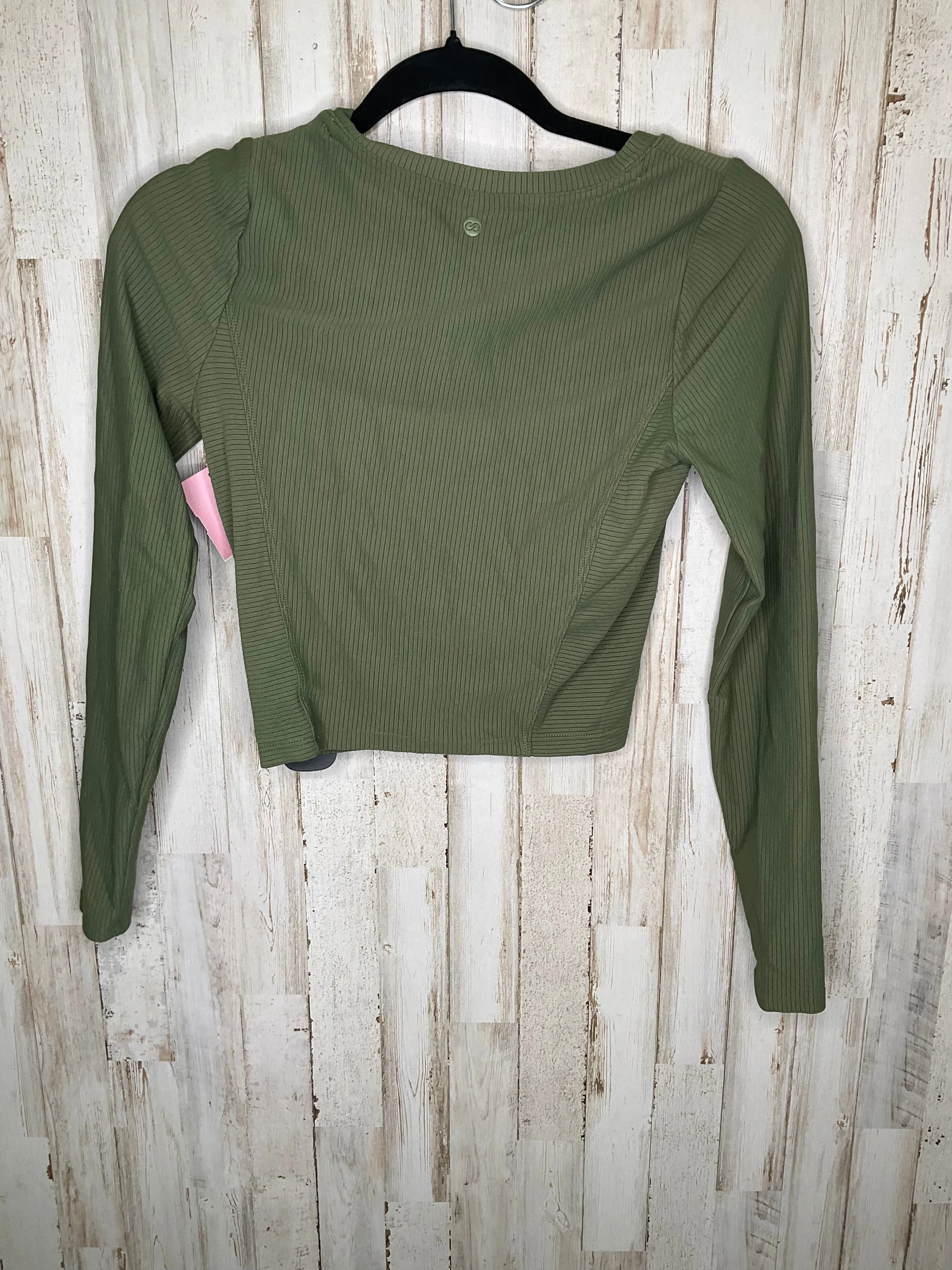 Athletic Top Long Sleeve Collar By Calia In Green, Size: S