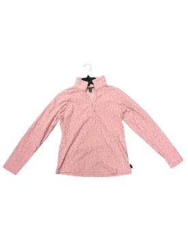 Athletic Top Long Sleeve Collar By Eddie Bauer In Pink, Size: S