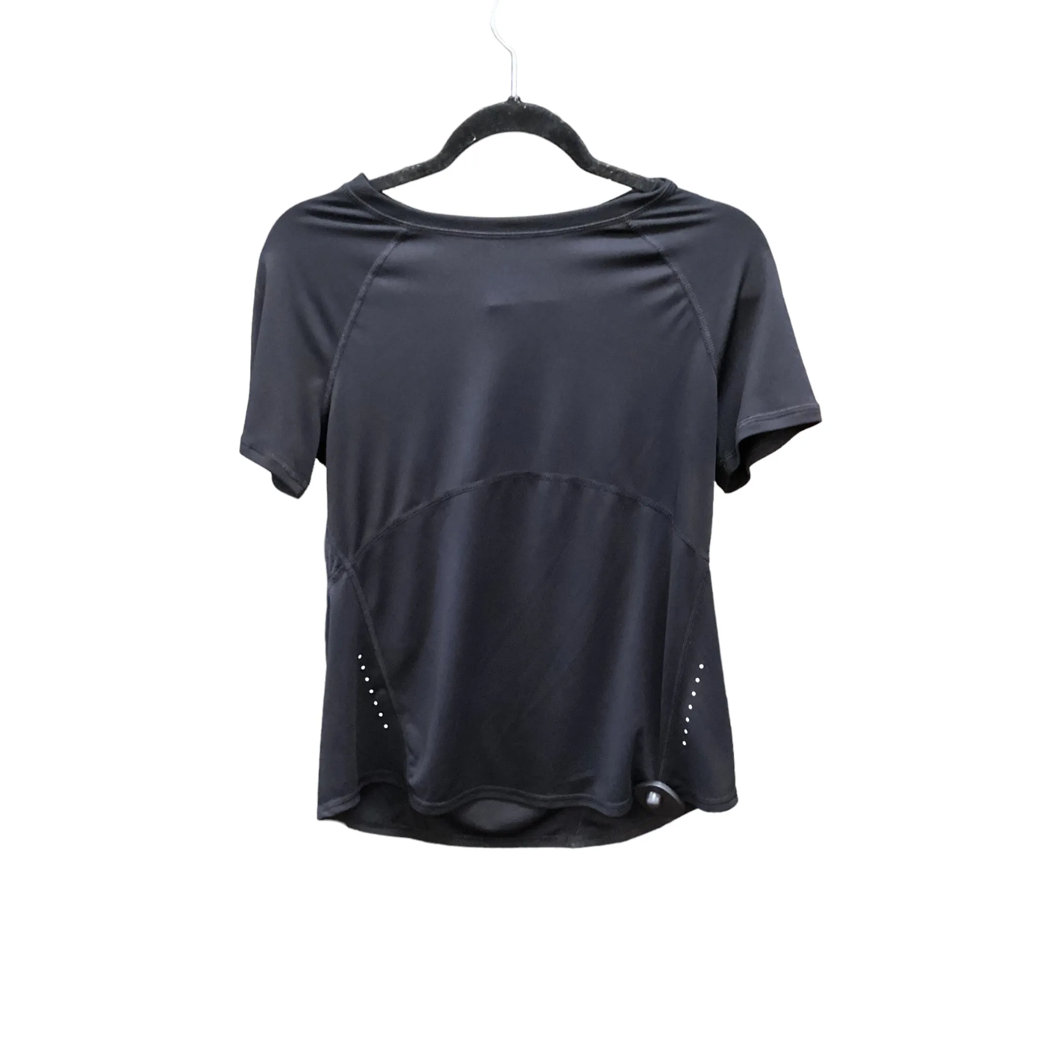 Athletic Top Short Sleeve By Avia In Black, Size: S