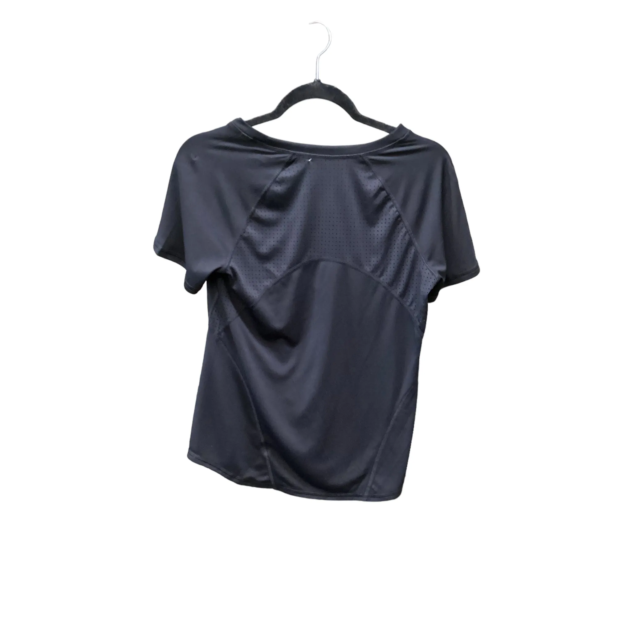 Athletic Top Short Sleeve By Avia In Black, Size: S