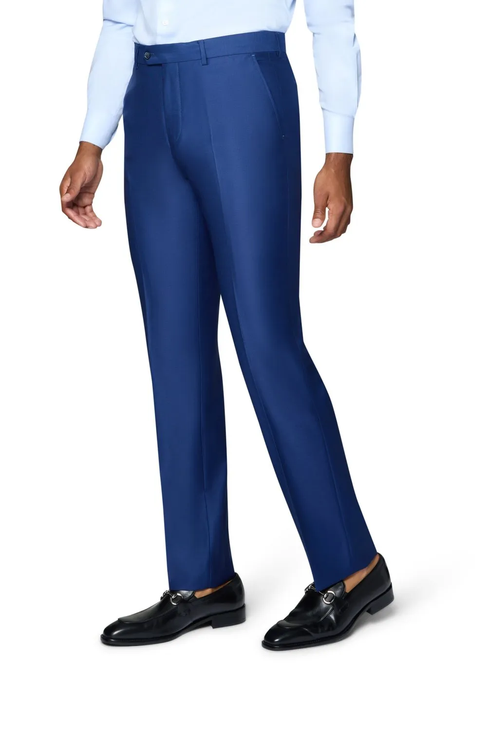 Berragamo Elegant Modern Fit Pants - New Blue