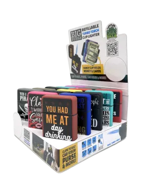 Big Bubba Dual Torch Lighter with Money Clip - 15 Pieces Per Retail Ready Display 23487