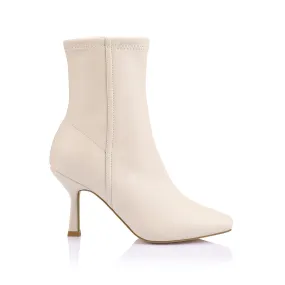 Birdy Stretch Ankle Boots - Bone