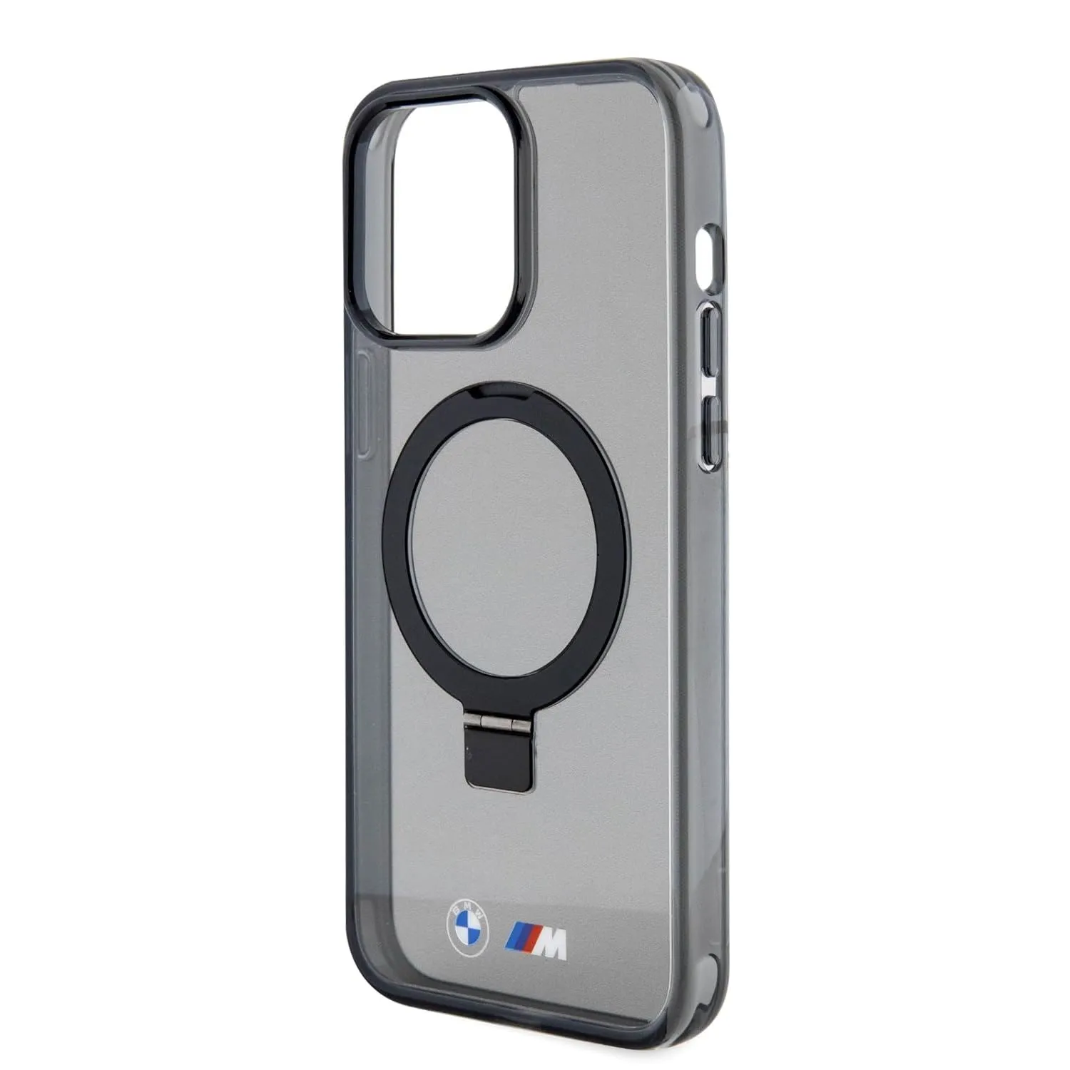 BMW M Series Hardcase with Ring Stand MagSafe for iphone 15 Pro Max 6.7" Black - BMHMP15XURSK