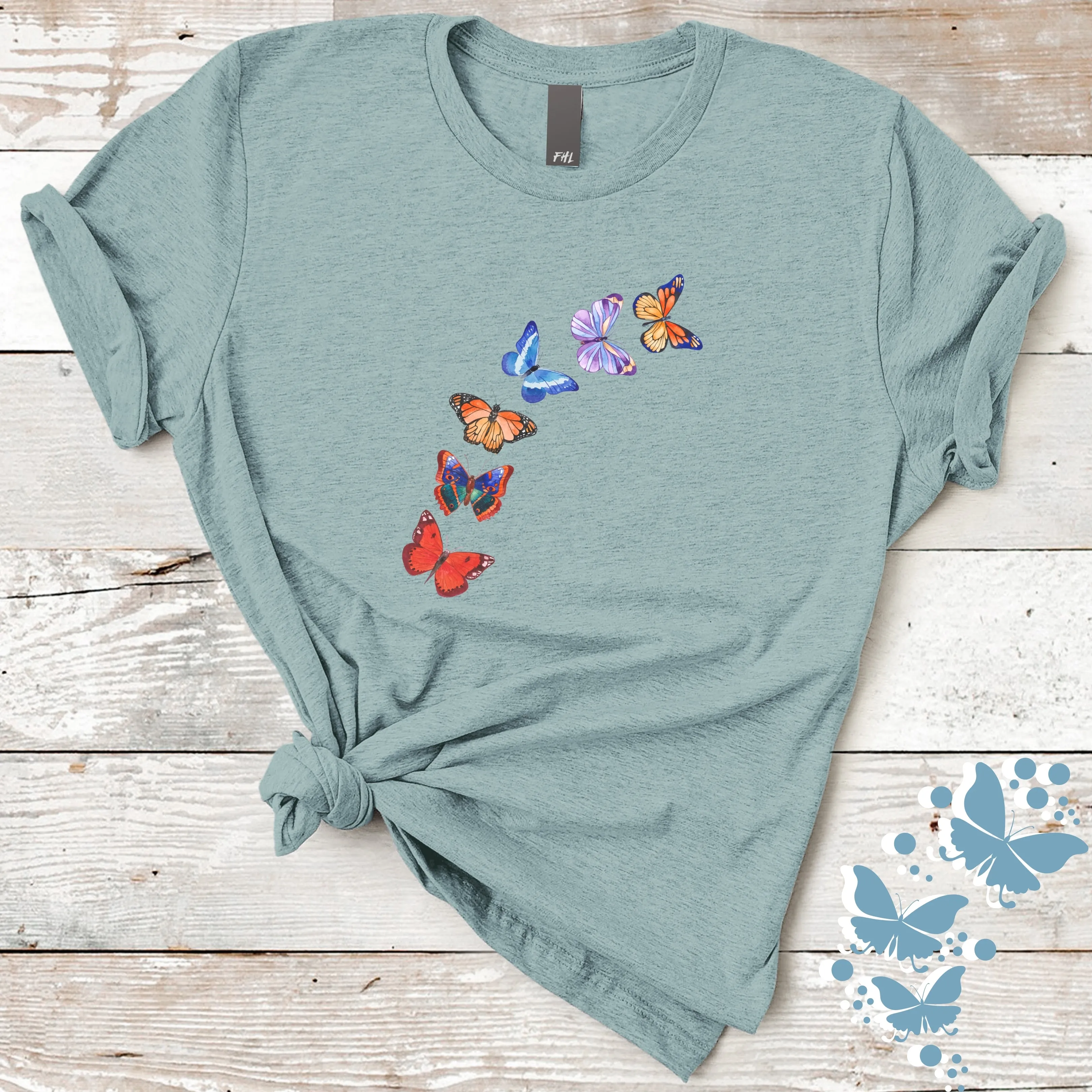 Butterflies in Flight T-Shirt - Light Colors