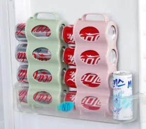 Cans Storage Box Refrigerator Organizer Sauce Bottle Container Four Case Organization