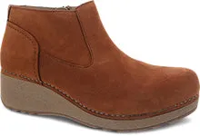 Charlene Milled Nubuck Boot in Ginger