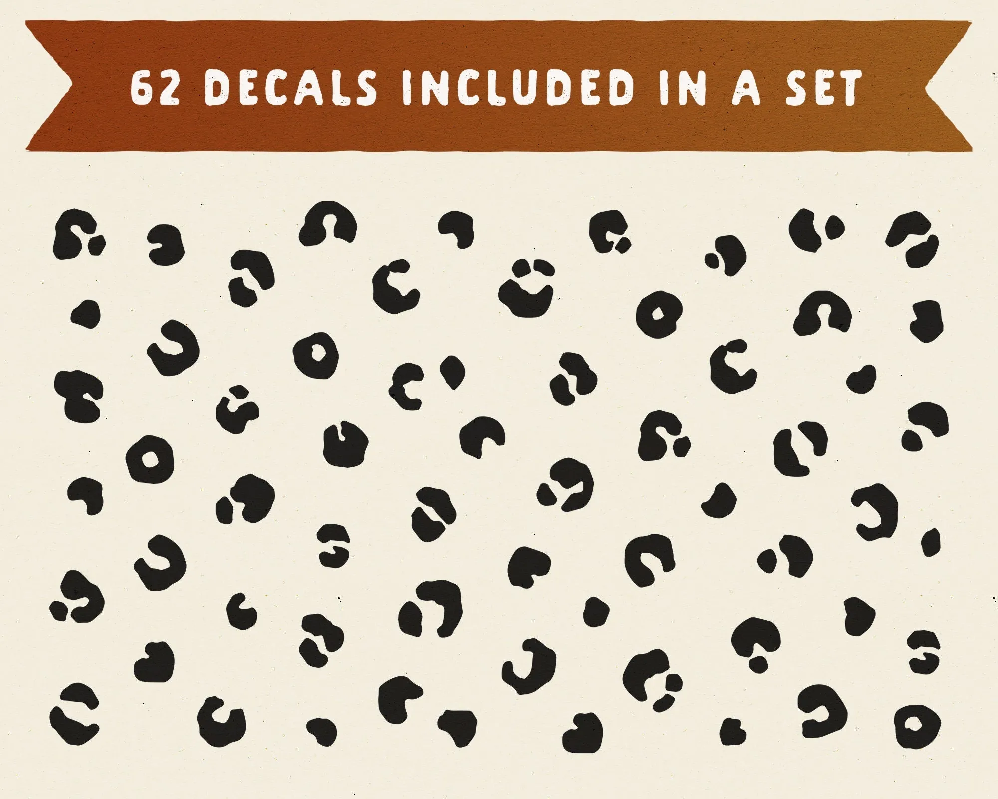 Cheetah Spots Wall Decal Set