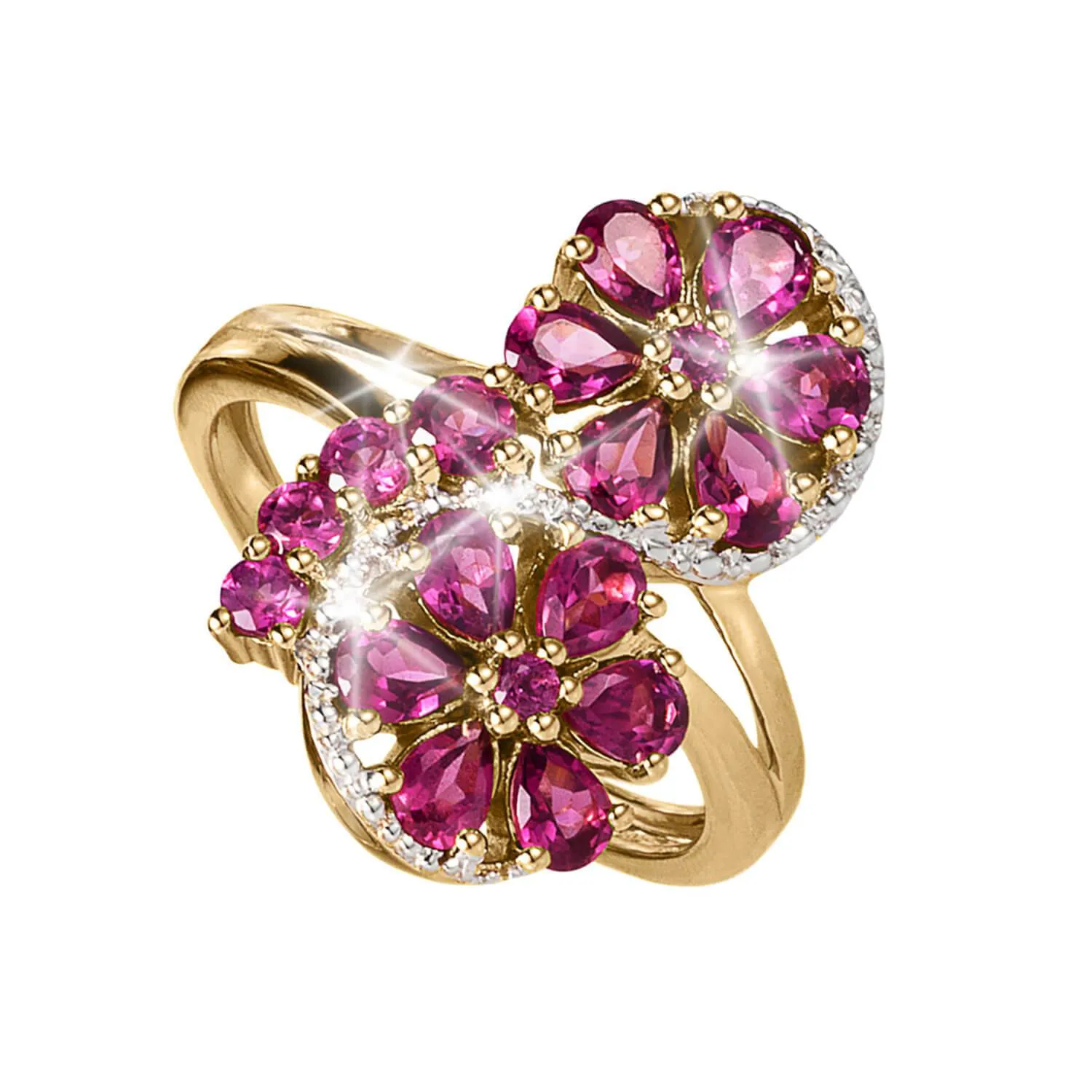 Cocktail Hour Rhodolite Ring