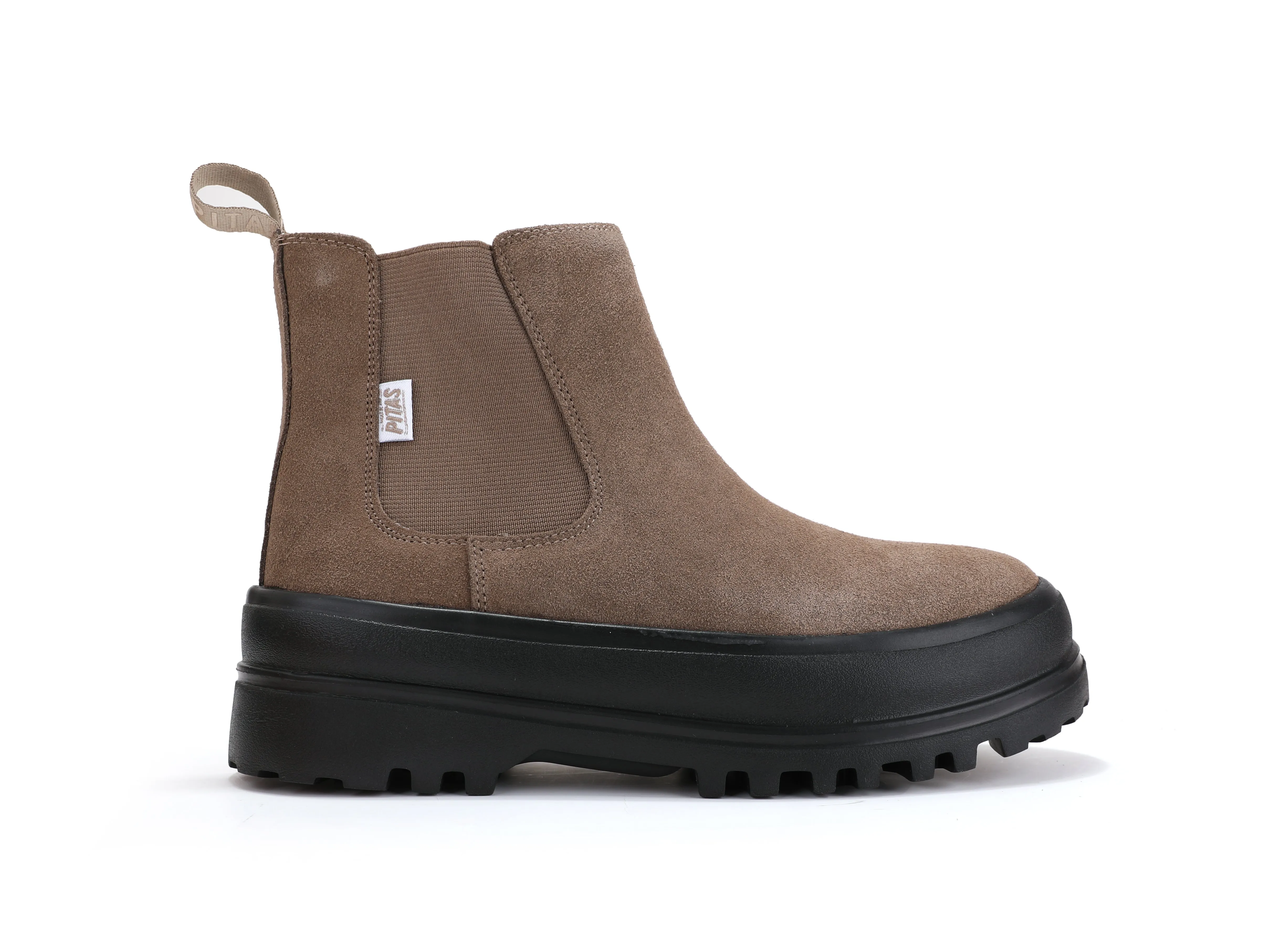 Combat Taupe Suede Chelsea Boots