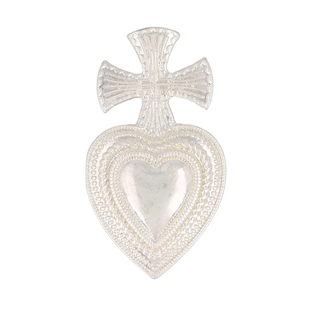 Cross Heart Concho Portable Mirror