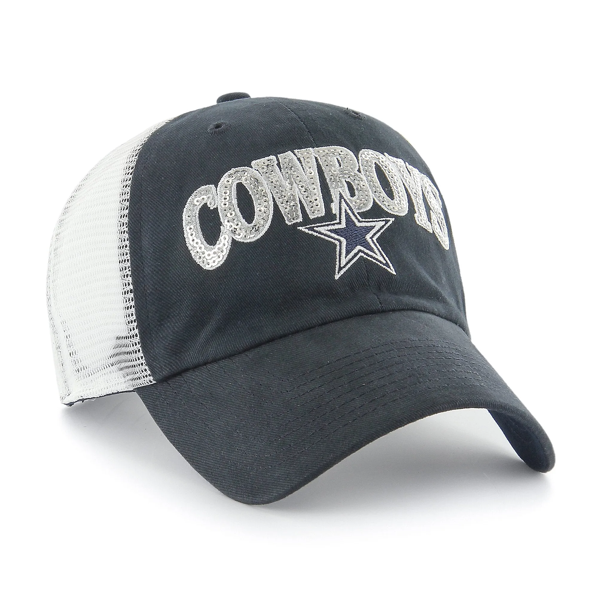 Dallas Cowboys - Brand Women's Sparkaloosa Clean Up Adjustable Hat, 47 Brand