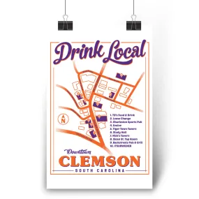 Drink Local Map Poster- (Multiple Styles)