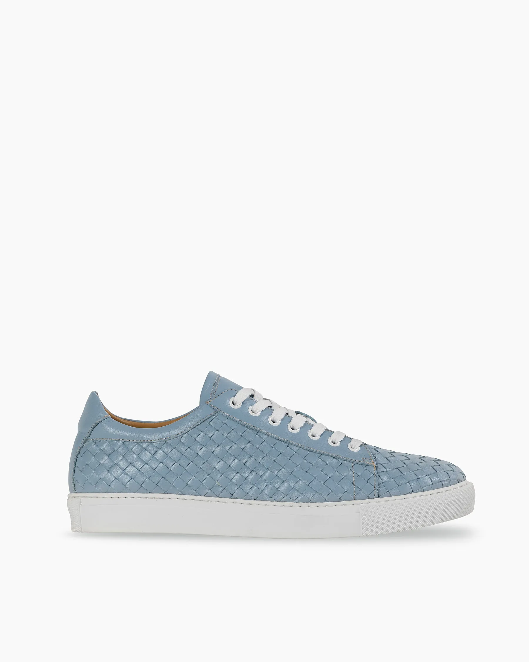 Dusty Blue Hand Woven Sneakers