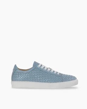 Dusty Blue Hand Woven Sneakers