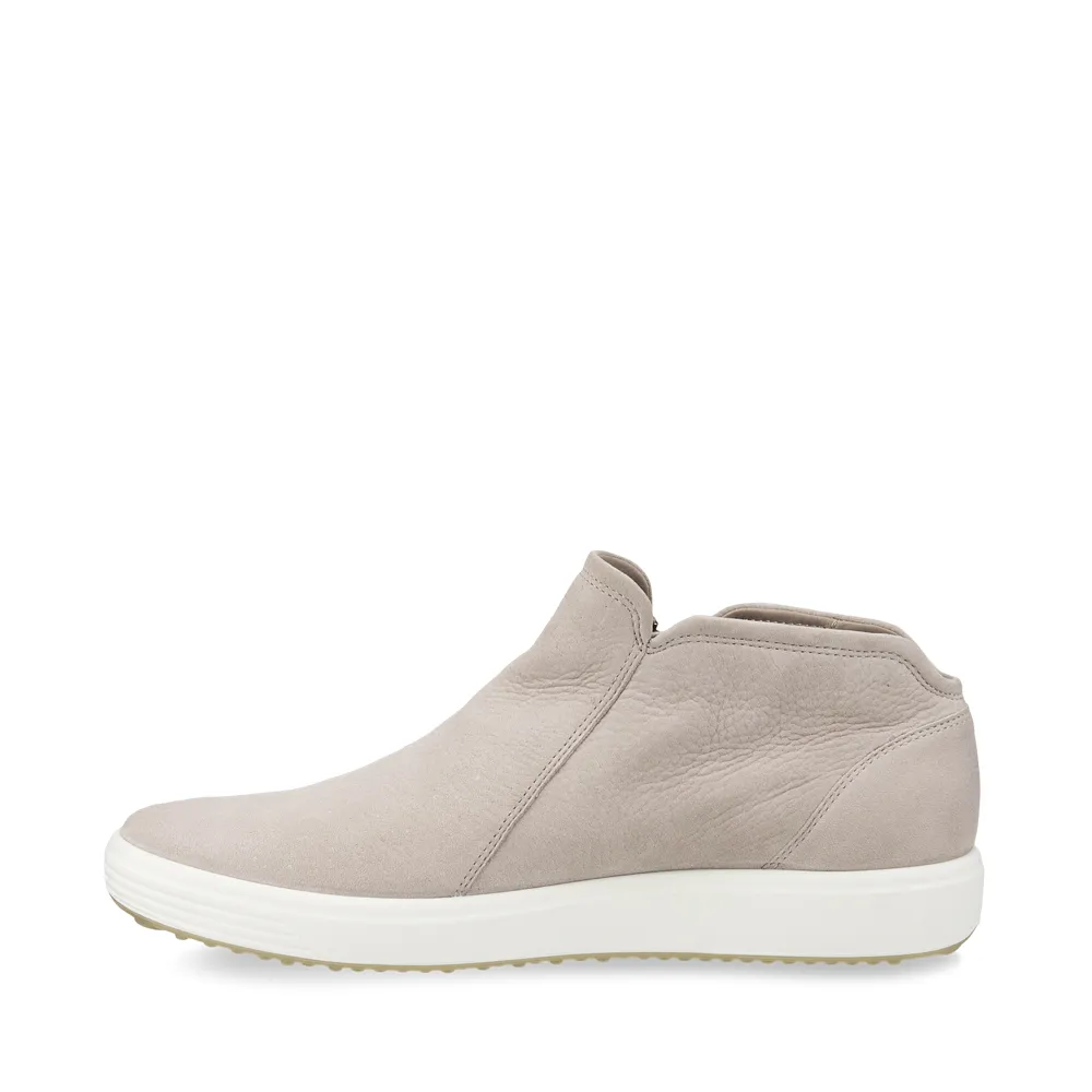 Ecco Women's Soft 7 Zip Bootie Sneaker in Grey Rose