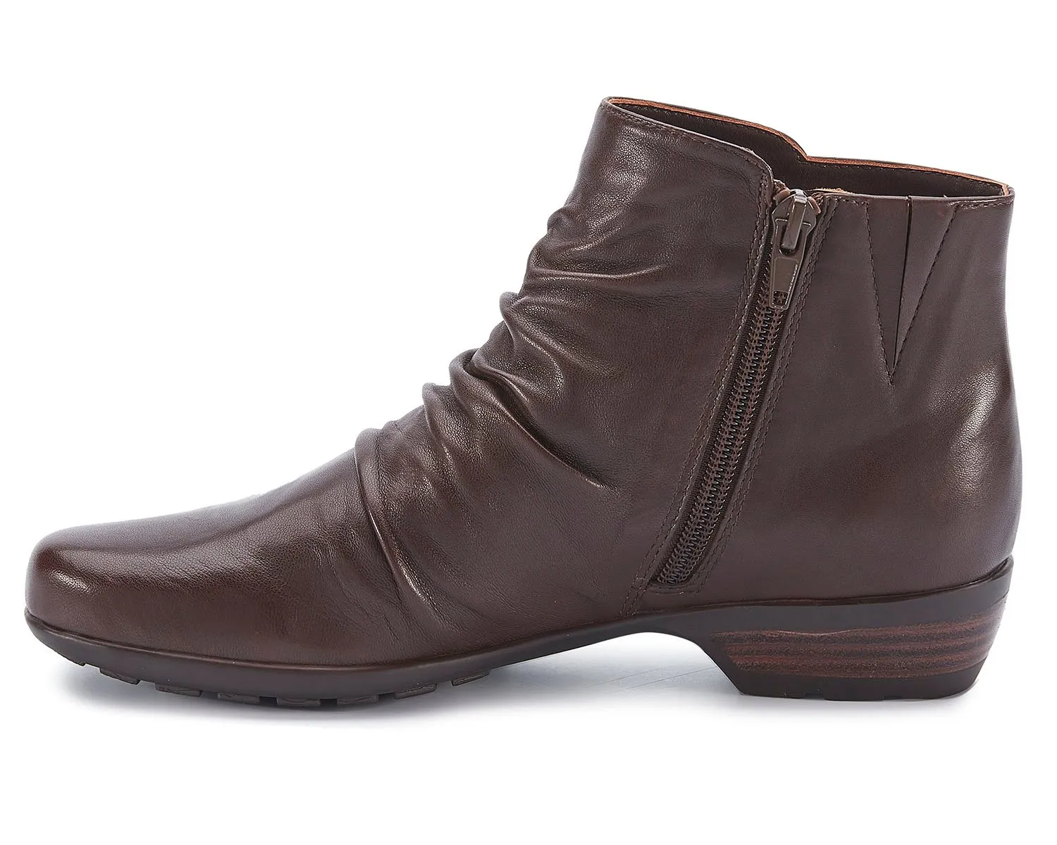 Esme Brown Leather Ankle Boots