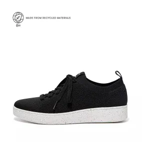 FITFLOP RALLY KNIT SNEAKER BLACK (CLEARANCE FINAL SALE)