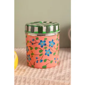 Forget-Me-Nots Floral Coral Spice Tin