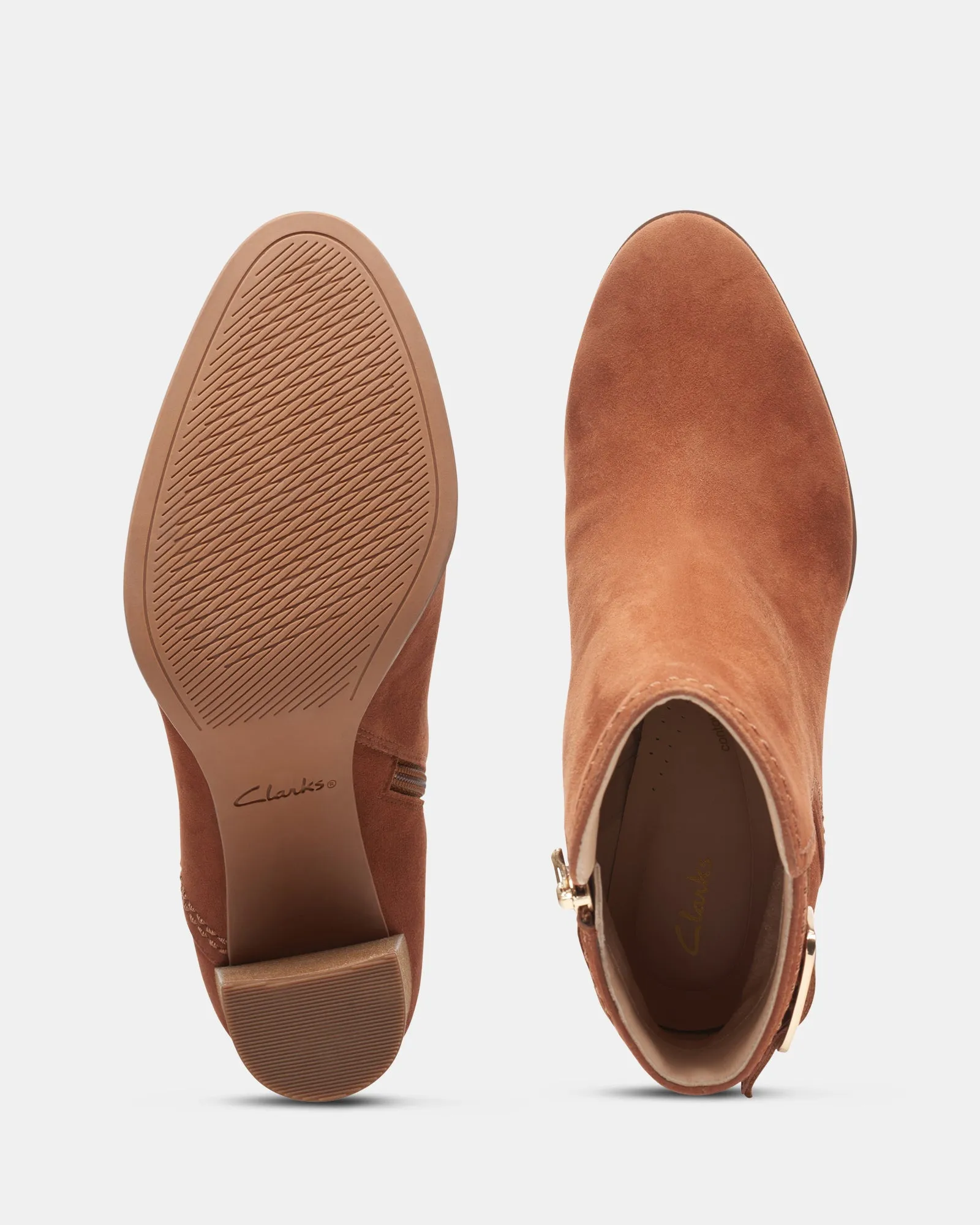 Freva85 Buckle Caramel Suede