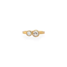 Gold Ring with 2 Diamonds