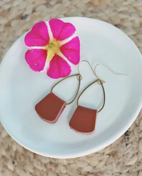 Gorgeous Folded Leather Earrings