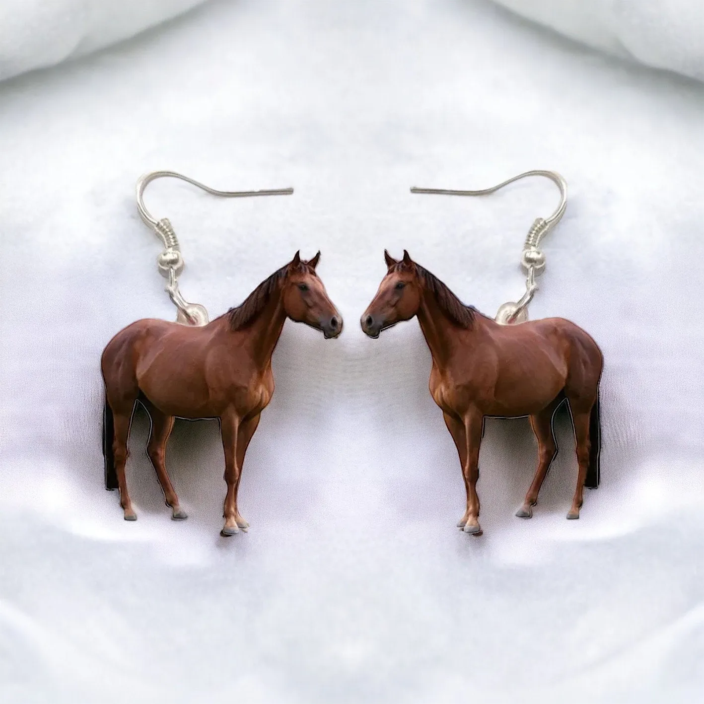 Horse Earrings - Horse Jewelry, Handmade Earrings, Horse Accessories, Equestrian, Horse Trainer, Cowgirl, Horse Riding, Horse Studs, Stud