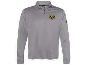 Lake Erie Bighorns ADIDAS Lightweight Team Quarter Zip Grey